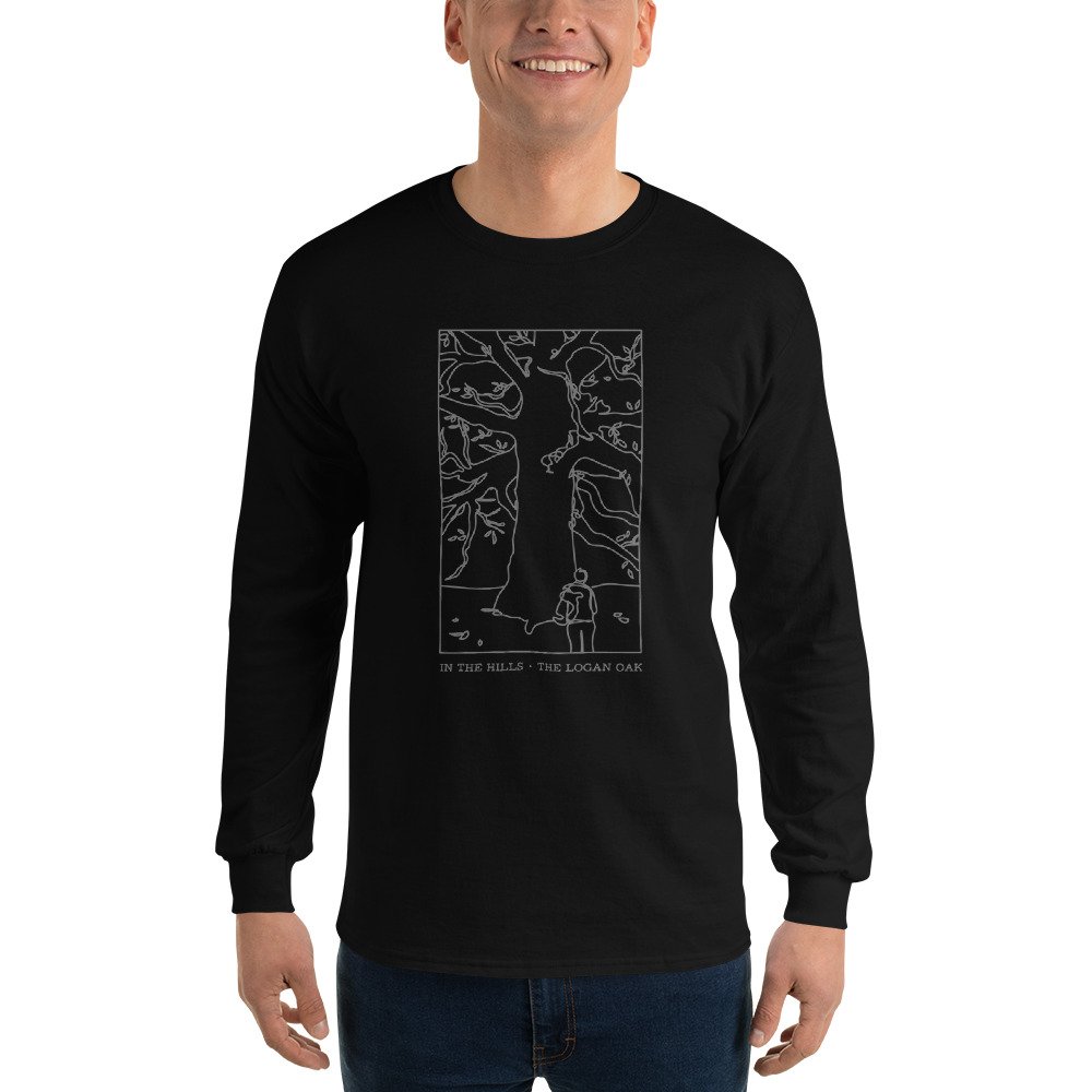 Long Sleeve T Shirt: In The Hills, Logan Oak - Image 4