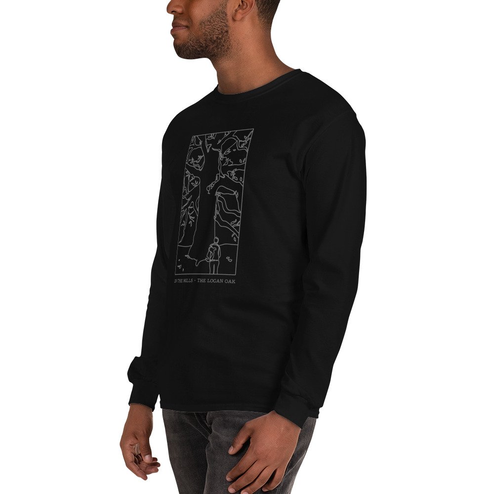 Long Sleeve T Shirt: In The Hills, Logan Oak - Image 8