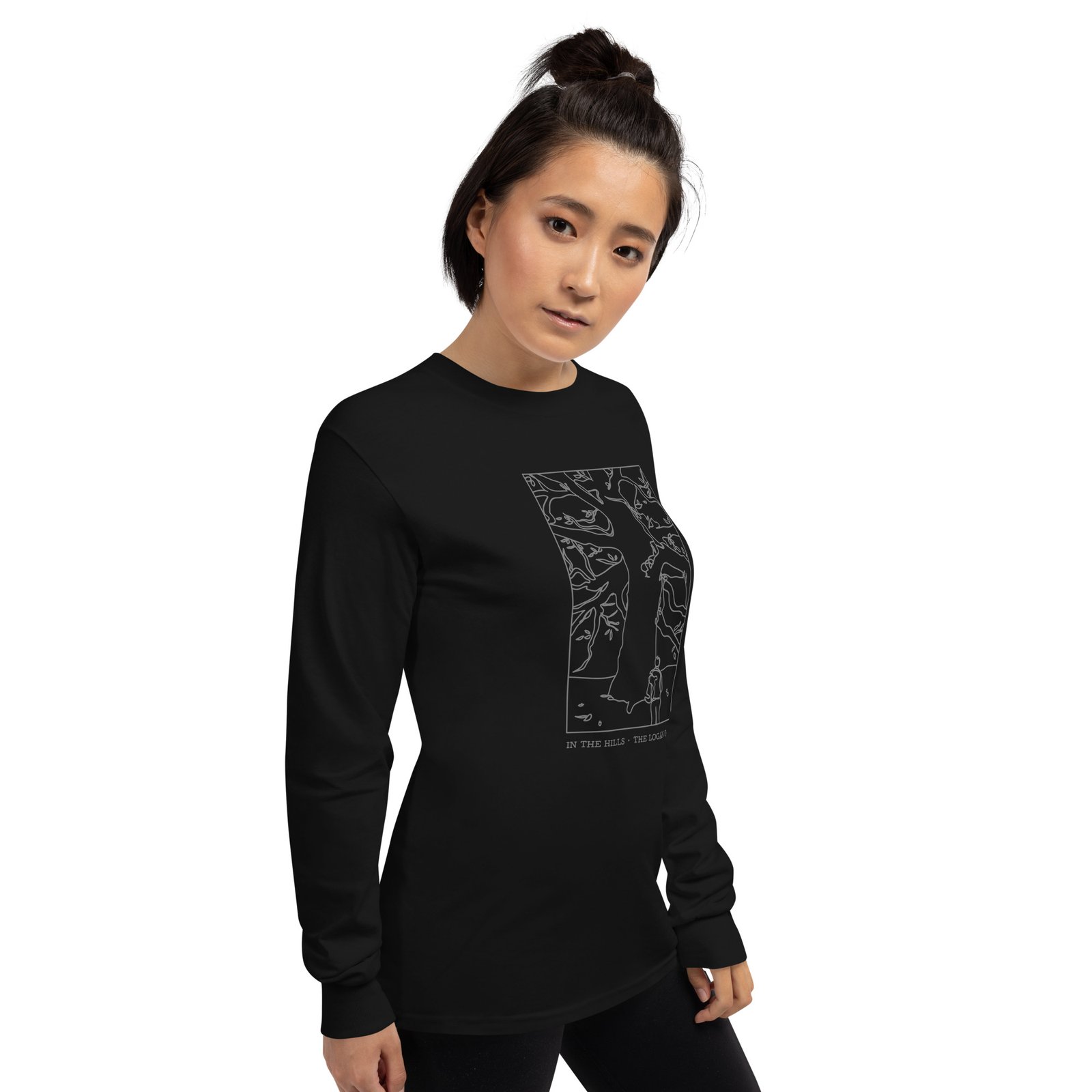 Long Sleeve T Shirt: In The Hills, Logan Oak - Image 2
