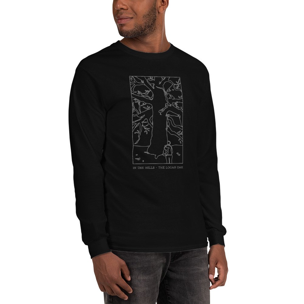 Long Sleeve T Shirt: In The Hills, Logan Oak - Image 10