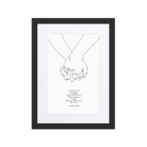 Voices: Clasped Hands Art Print